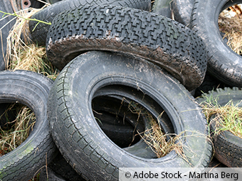 ZARE | Zertifizierte Altreifenentsorger | Wilde Müllkippe im Wald entdeckt
