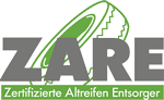 alte reifen entsorgen - Logo für ZARE | Die Initiative für Zertifizierte Altreifenentsorger